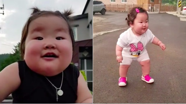 超霸氣的「阿妞哈誰呦」！韓國一歲米其林女寶寶的雄壯身姿