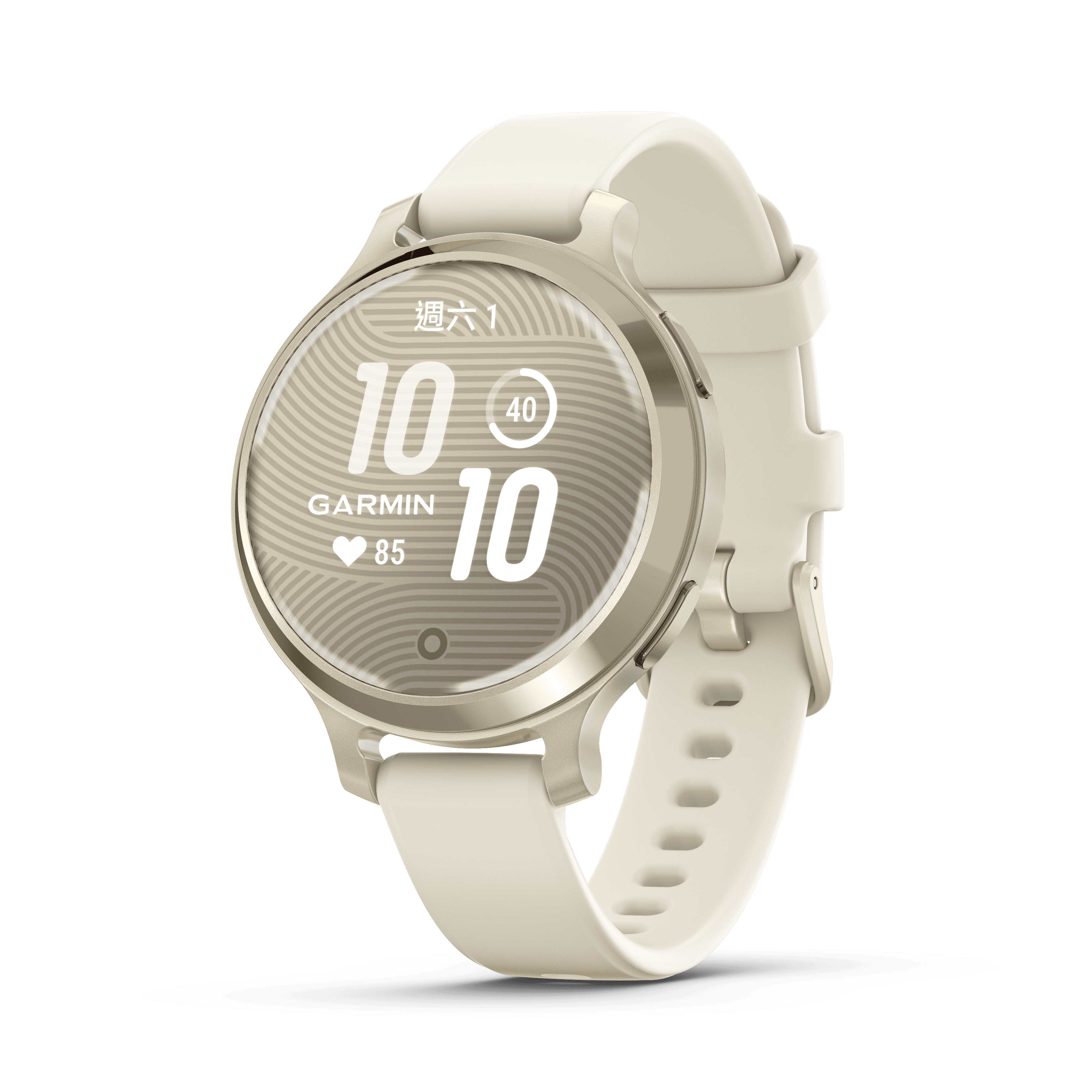 【Garmin】 Lily 2 活力版  GPS智慧腕錶  奶油白
